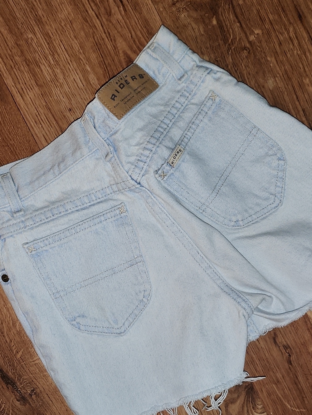 VTG 80S Light Wash Denim Cutoff Shorts Lee Riders